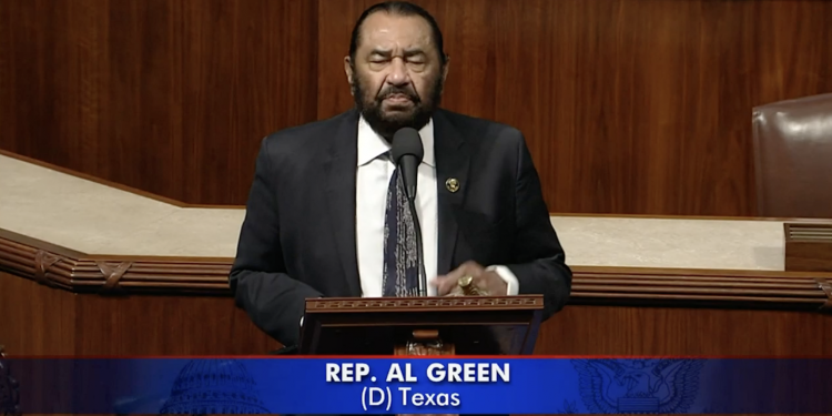 휴스턴 하원의원 알 그린 “도널드 트럼프 대통령 탄핵 소추안 제출할 것”